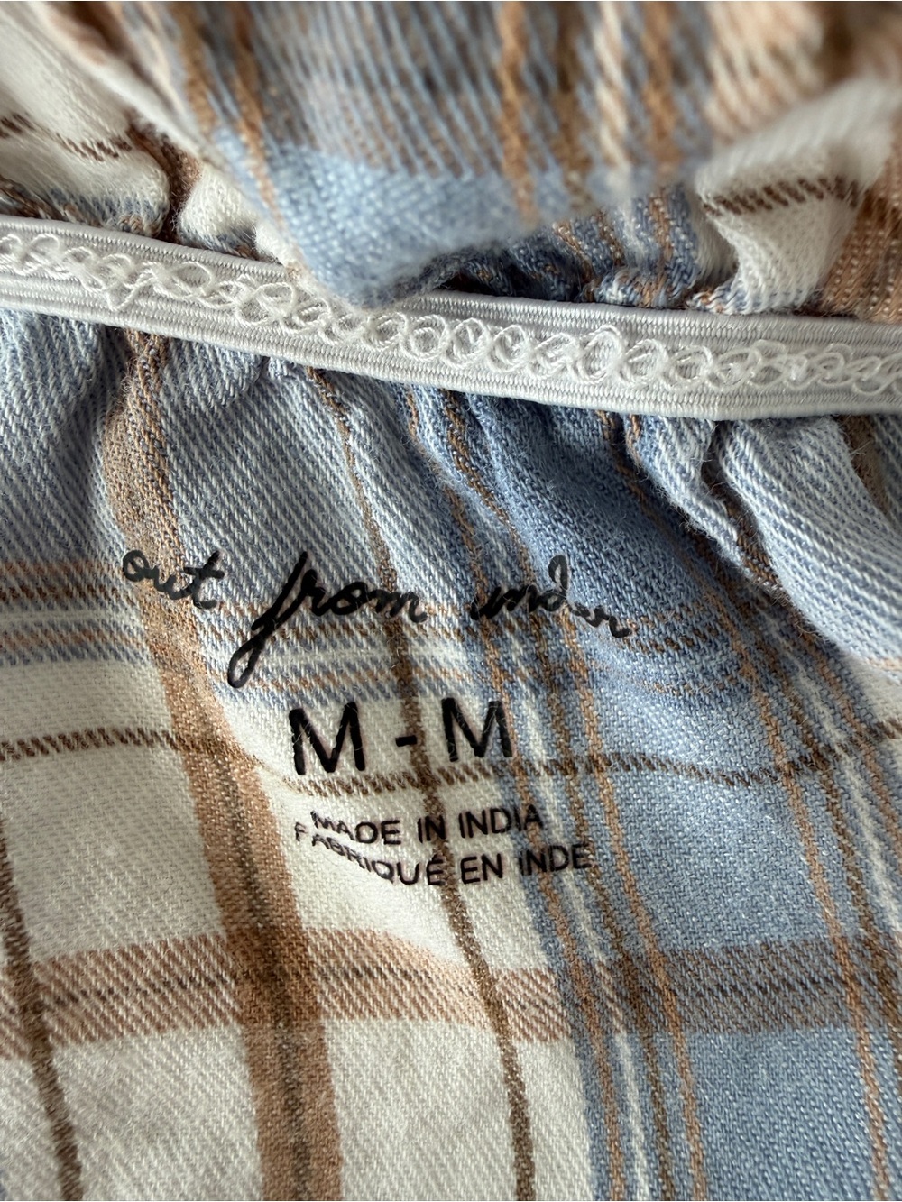 Urban Outfitters Blue & Pink Plaid Ruffle Mini Dress - Picture 8 of 8